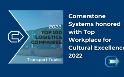 Cornerstone Systems honored with Top Workplace for Cultural Excellence 2022